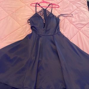 SEQUIN HEARTS NAVY BLUE DRESS SIZE 1